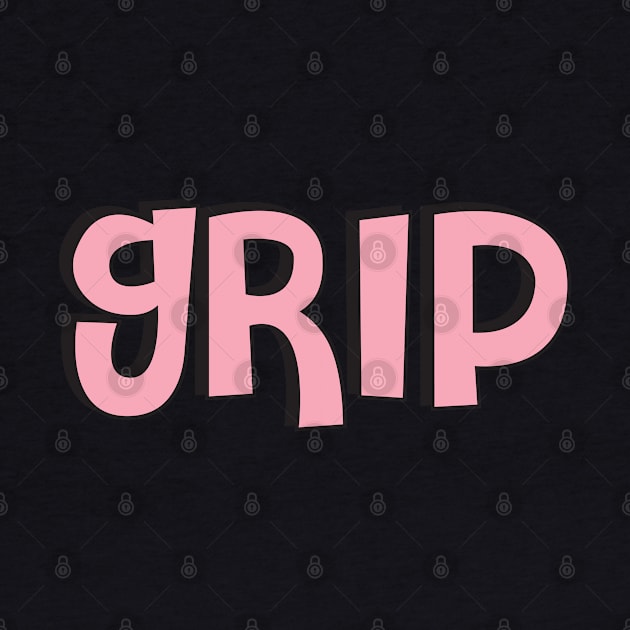 Film Crew On Set - Grip - Pink Text - Front by LaLunaWinters